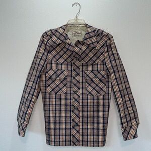 Mr. Chips vintage tailor made plaid wool suit jacket